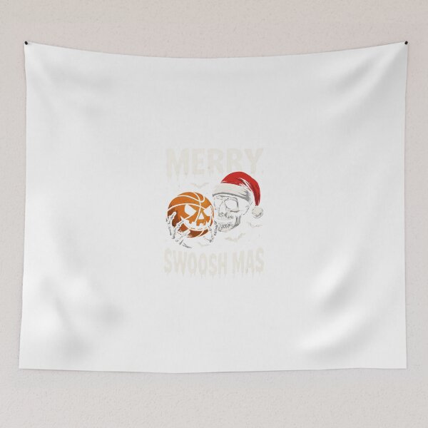 Item preview, Merry Swooshmas – Skull & Basketball Gothic Christmas Classic T-Shirt designed and sold by inkfluenceart.