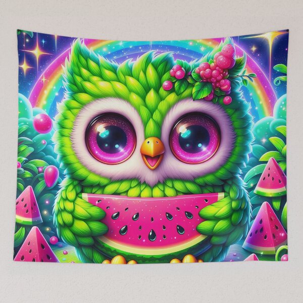 Item preview, Owl Holding a watermelon  designed and sold by Jbl55.