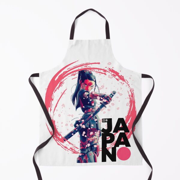 Item preview, Chica samurái japonesa: arte de anime con estilo y flores de cerezo designed and sold by Oni-Pixels.