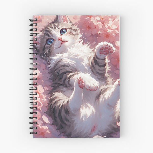 Item preview, kitten laying on her back while playing #5 designed and sold by Kirollos9.