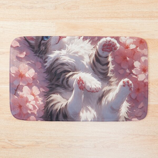 Item preview, kitten laying on her back while playing #5 designed and sold by Kirollos9.