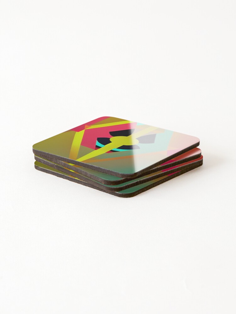 Thumbnail 4 of 5, Coasters (Set of 4), Abstract Ray designed and sold by RAISC.