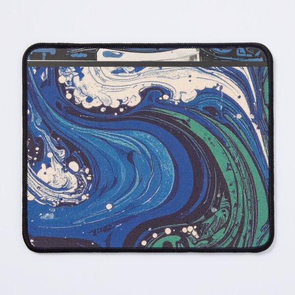 Item preview, Effortless Flow, fluid art wave blue and green designed and sold by JashJhaveri.