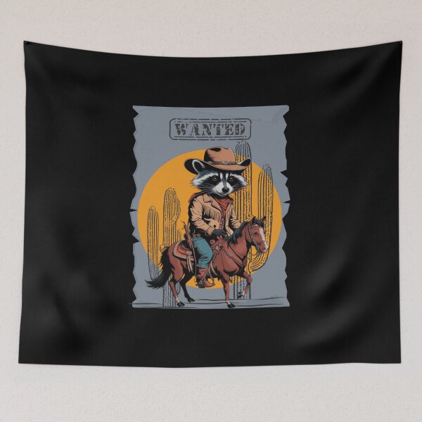 Item preview, Mapache, vaquero y panda de la basura designed and sold by ketkacreations.