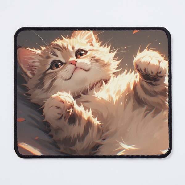 Item preview, kitten laying on her back while playing #7 designed and sold by Kirollos9.
