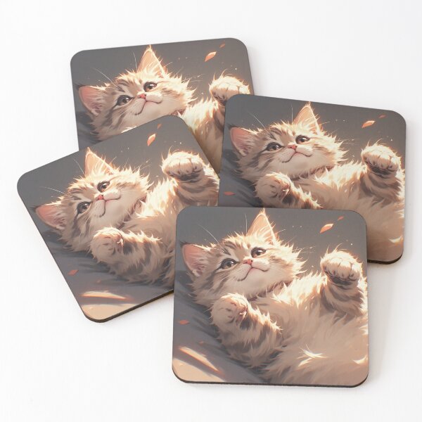 Item preview, kitten laying on her back while playing #7 designed and sold by Kirollos9.