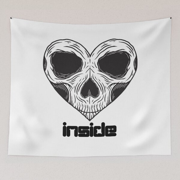 Item preview, Skull Inside Your Heart designed and sold by CreativeCrewApp.