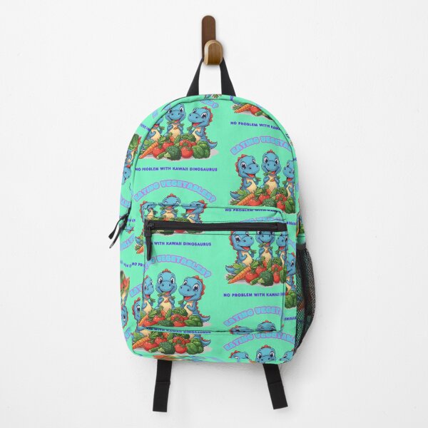 Item preview, Eating vegetables? No problem with kawaii dinosaurs. designed and sold by Newprojectart.