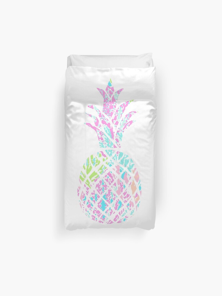 Lilly Pulitzer Pineapple Duvet Cover By Carolineophoto Redbubble