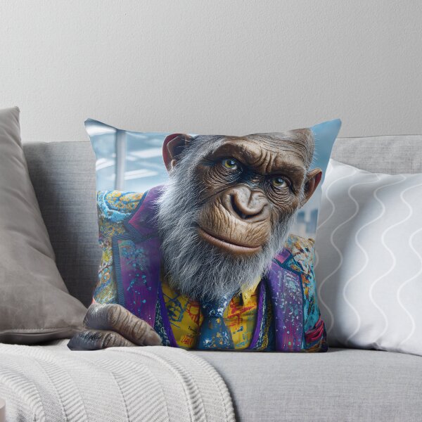 Item preview, Stylish Monkey in a Corporate Setting Seated with Panache designed and sold by Artessie.