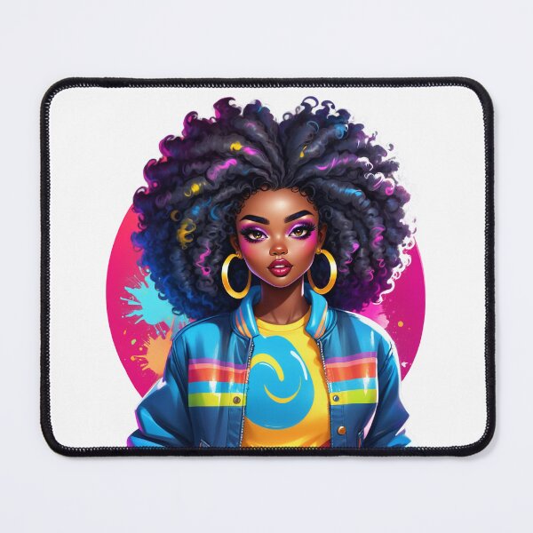 Item preview, Color Splash Queen – Vibrant Afro Street Fashion designed and sold by Lulunza.
