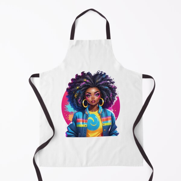 Item preview, Color Splash Queen – Vibrant Afro Street Fashion designed and sold by Lulunza.
