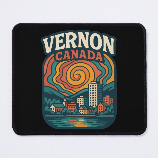 Item preview, Vernon Canada Retro Travel Trippy Art designed and sold by TomFrontierArt.