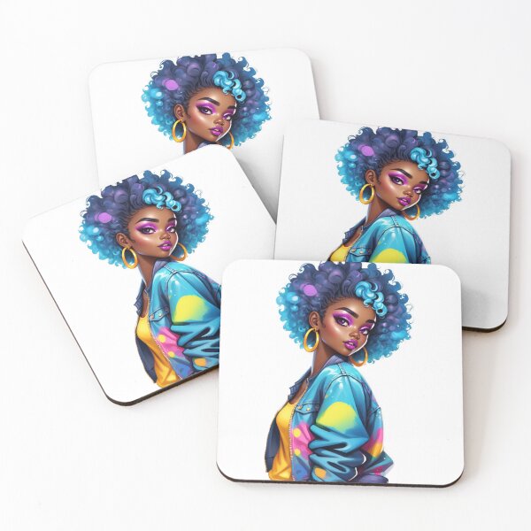 Item preview, Neon Afro Goddess – Urban Glam and Power designed and sold by Lulunza.