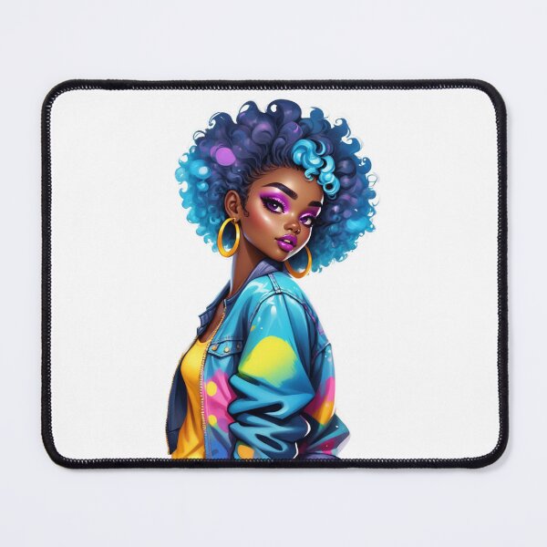 Item preview, Neon Afro Goddess – Urban Glam and Power designed and sold by Lulunza.