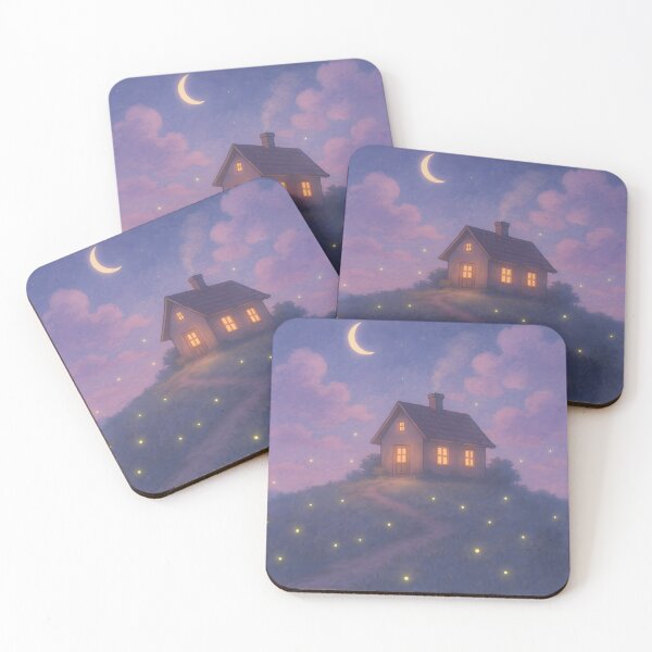 Item preview, Casa soñadora bajo la luna pastel designed and sold by Yuliik.