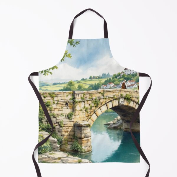 Item preview, Crossing a bridge on the Way of Saint James designed and sold by jefboutique6150.