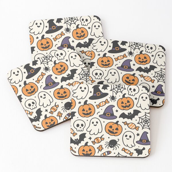 Item preview, Cute Halloween Pattern Ghosts Pumpkins Candy designed and sold by graphicnew.