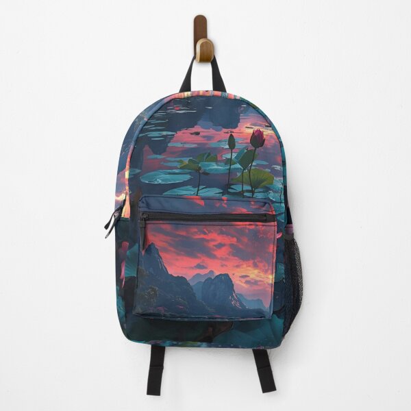 Item preview, Lotus in the lake in crimson sky designed and sold by Anisha  Vaz.