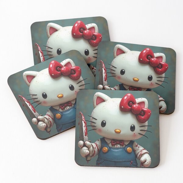 Item preview, Hello Kitty Creepy Killer Doll designed and sold by art-emissa.