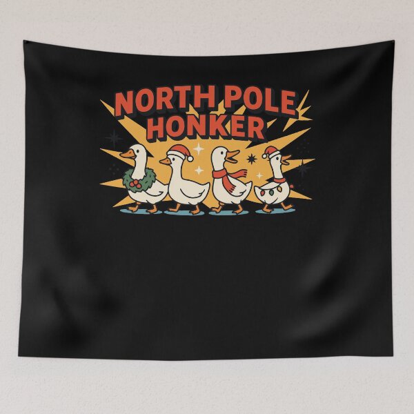 Item preview, North Pole Honker Goose Christmas Funny Santa designed and sold by LuminOrb.