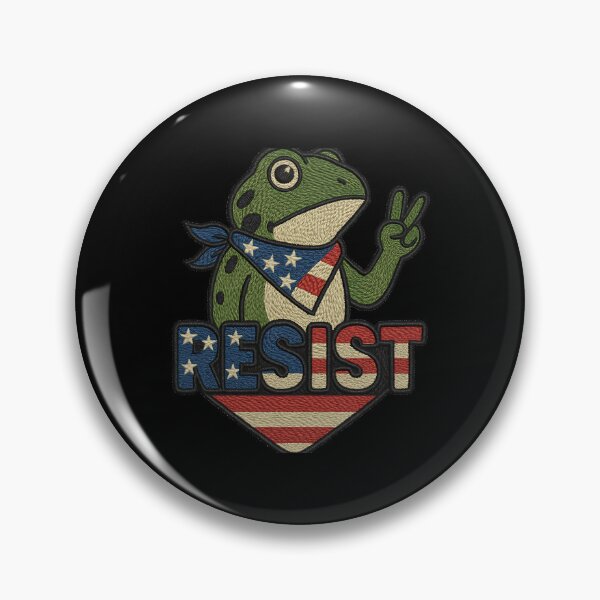 Item preview, Resist Portland frog design activist art freedom protest retro vintage style designed and sold by ArtDesignTp.