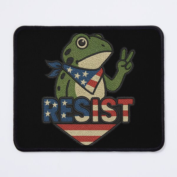 Item preview, Resist Portland frog design activist art freedom protest retro vintage style designed and sold by ArtDesignTp.