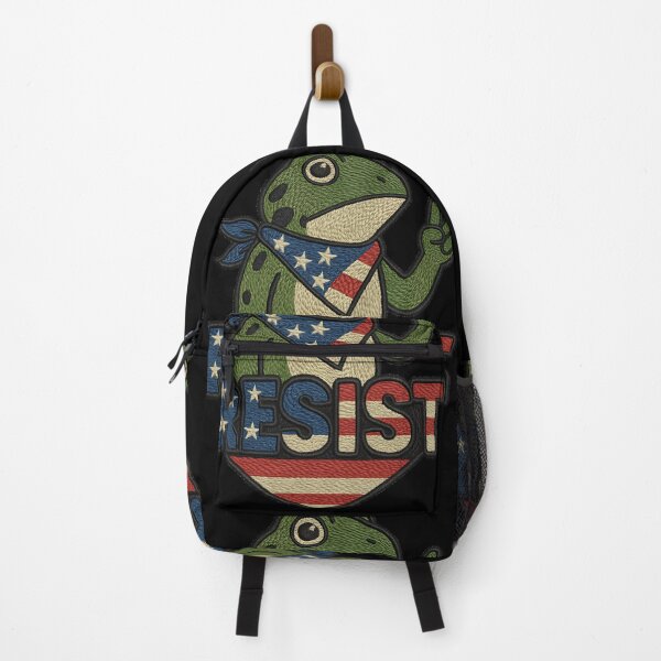 Item preview, Resist Portland frog design activist art freedom protest retro vintage style designed and sold by ArtDesignTp.