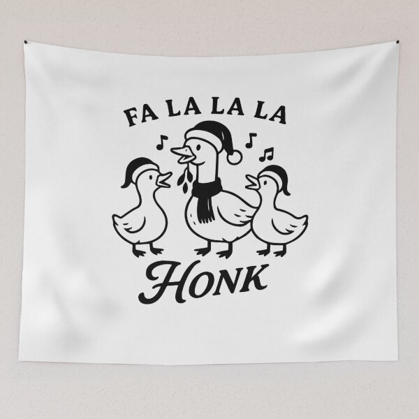 Item preview, Christmas Goose Fa La La La Honk Funny Design designed and sold by LuminOrb.