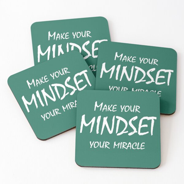 Item preview, Make Your Mindset Your Miracle – Motivational Mind Power Quote Design designed and sold by ArtNestVerse.