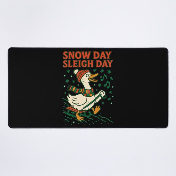 Item preview, Goose Christmas Funny Santa Snow Day Sleigh designed and sold by LuminOrb.