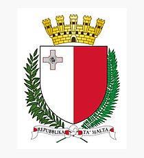 Coat of arms of Malta Photographic Print