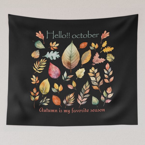 Item preview, Hello October - Autumn Leaves designed and sold by JuanaDesigns.