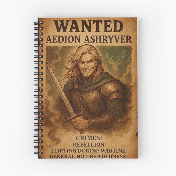 Item preview, Aedion Ashryver Wanted Poster designed and sold by UGLibrary.