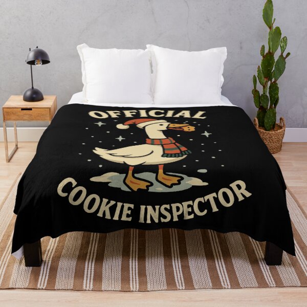 Item preview, Funny Goose Christmas Santa Cookie Inspector designed and sold by LuminOrb.