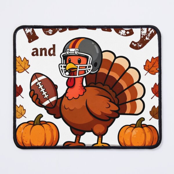 Item preview, Thanksgiving Turkey and Touchdowns Football Men Kids Women T-Shirt designed and sold by AJB ⭐⭐⭐⭐⭐✔️.