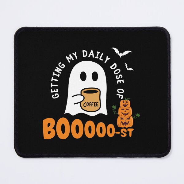 Item preview, Getting My Daily Dose of BOOooo-st T-shirt – Funny Halloween Coffee Ghost Cute Spooky Fall Pumpkin Lover T-shirt designed and sold by AliSsa-Shirt.