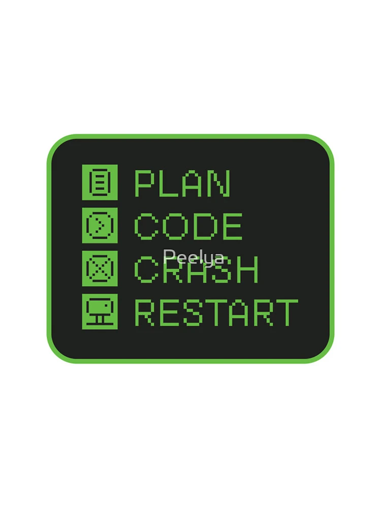 Thumbnail 4 of 4, iPhone Case, Plan, Code, Restart designed and sold by Peelya.