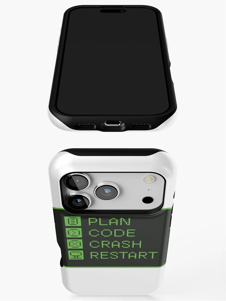 Thumbnail 3 of 4, iPhone Case, Plan, Code, Restart designed and sold by Peelya.
