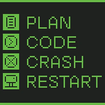 Artwork thumbnail, Plan, Code, Restart by Peelya
