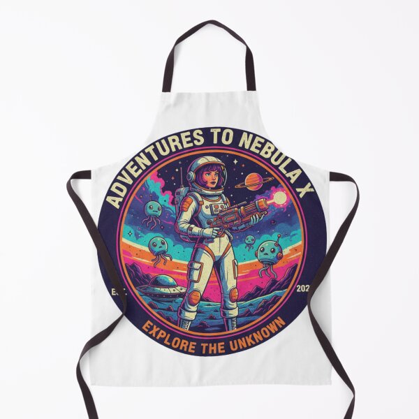 Aperçu de l'œuvre Aventures dans la nébuleuse X - Patch de science-fiction psychédélique rétro créée et vendue par Barek532.