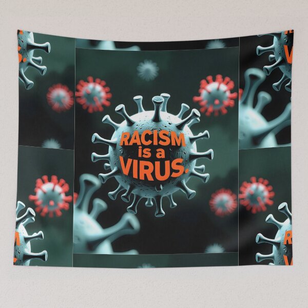 Item preview, Racism Is a Virus – Minimalist Advocacy Design designed and sold by nhk999.