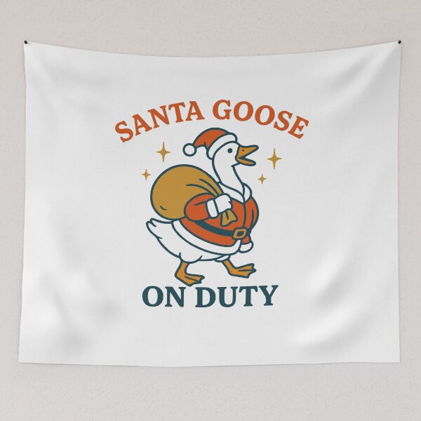 Item preview, Santa Goose On Duty Funny Christmas Design designed and sold by LuminOrb.