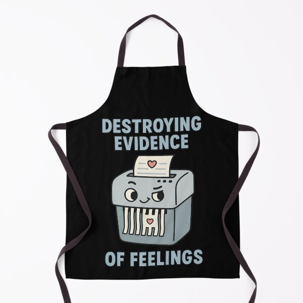 Item preview, Destroying Evidence of Feelings Funny Shredder Design designed and sold by TeeTimeTreasure.