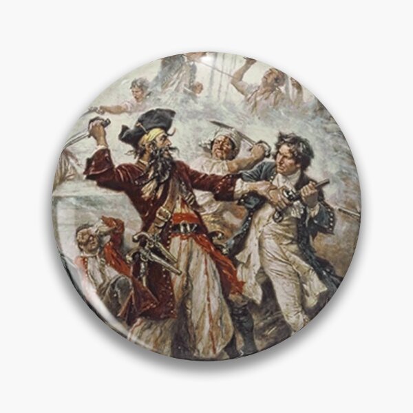 Item preview, The Capture of Blackbeard the Pirate (Edward Teach) - Jean Leon Gerome Ferris (1863–1930) designed and sold by Vintage Designs +.