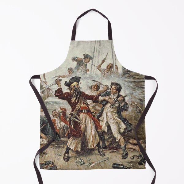 Item preview, The Capture of Blackbeard the Pirate (Edward Teach) - Jean Leon Gerome Ferris (1863–1930) designed and sold by Vintage Designs +.