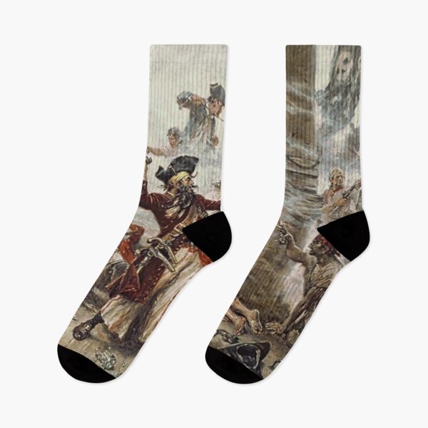 Item preview, The Capture of Blackbeard the Pirate (Edward Teach) - Jean Leon Gerome Ferris (1863–1930) designed and sold by Vintage Designs +.