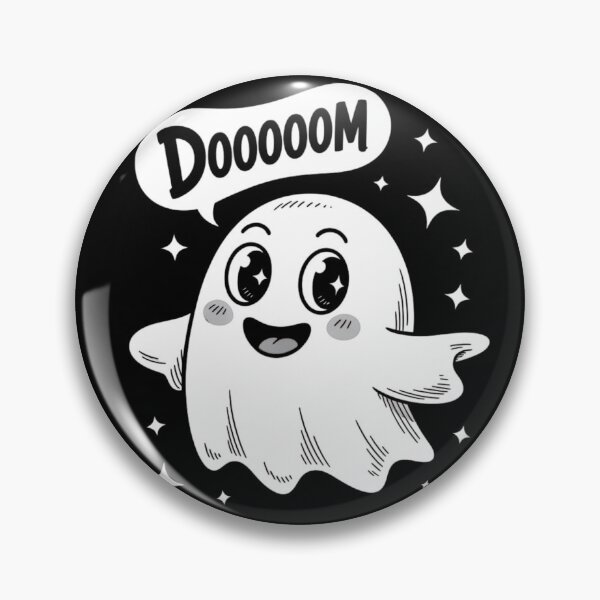 Item preview, Dooooom Ghost – Cute Spooky Halloween Cartoon Design designed and sold by FloraMyst.