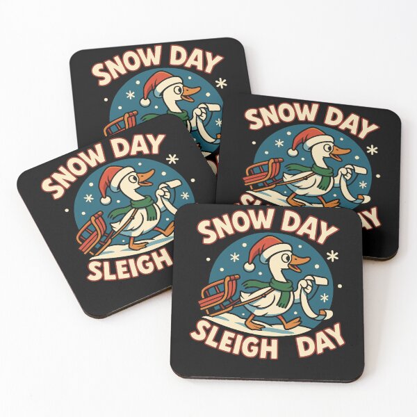 Item preview, Snow Day Sleigh Day Goose Christmas Funny Santa designed and sold by LuminOrb.