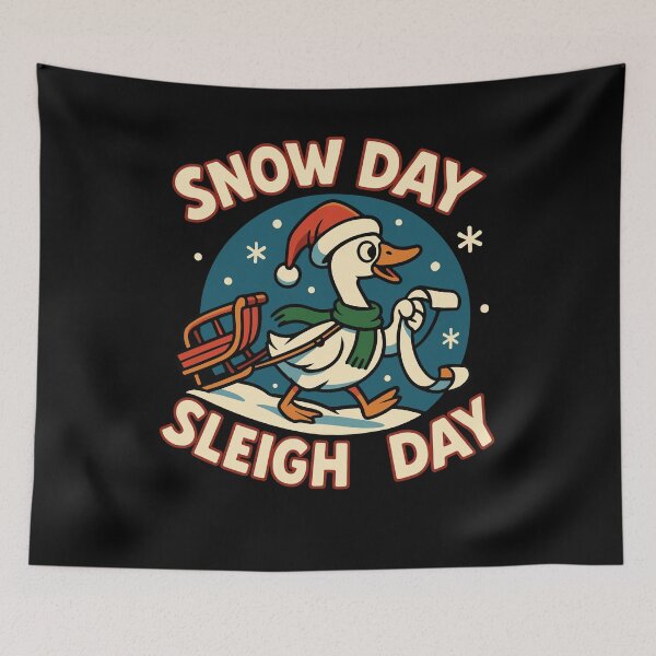 Item preview, Snow Day Sleigh Day Goose Christmas Funny Santa designed and sold by LuminOrb.